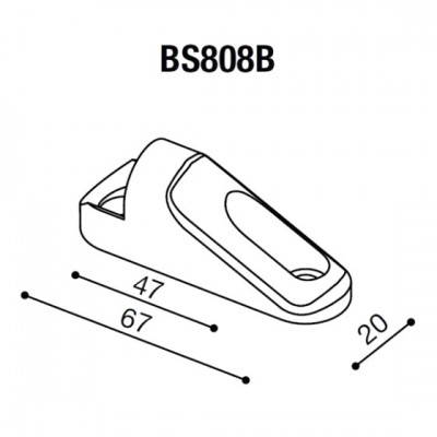 Montážní adaptér BS808B pro zpětná zrcátka RIZOMA do kapotáže - pro motocykly KAWASAKI ZX-10R Ninja, černý, (1kus)